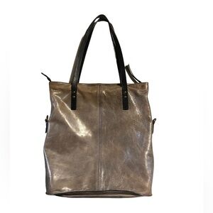 Garnet Hill Women’s Italian Leather Tote Bag